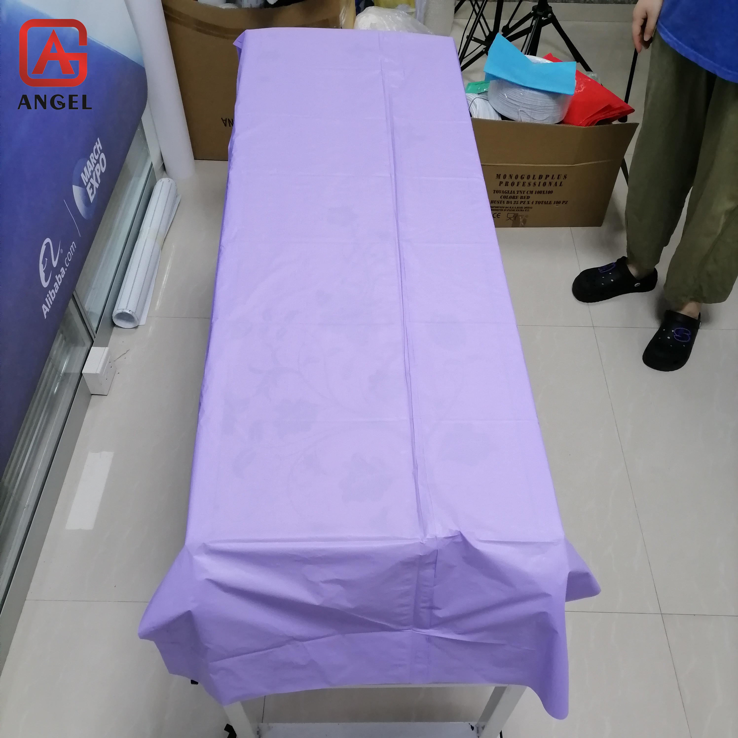 Angel Hot Sale Plastic Tablecloth Color PVC Table Cover Disposable Table Cloth Plastic