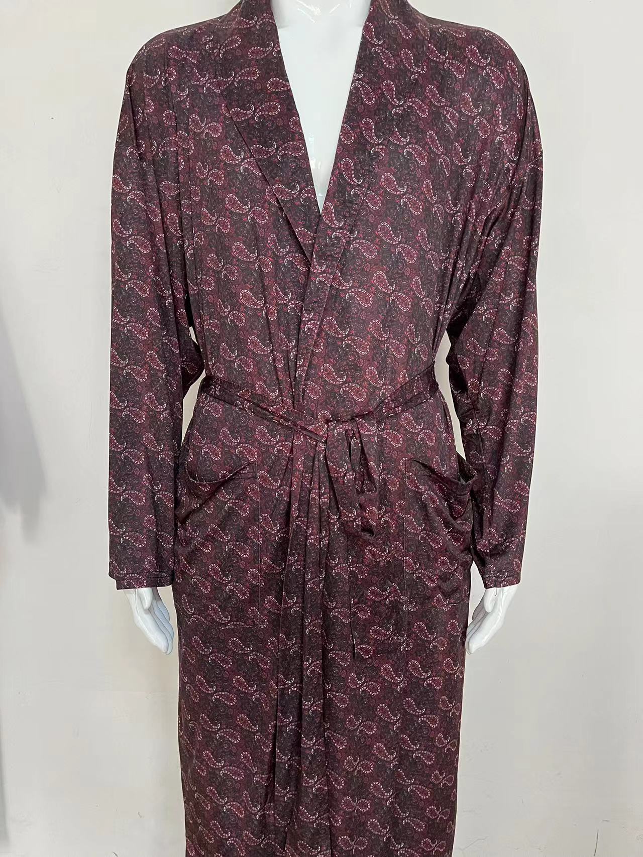 Ice Silk Bathrobe