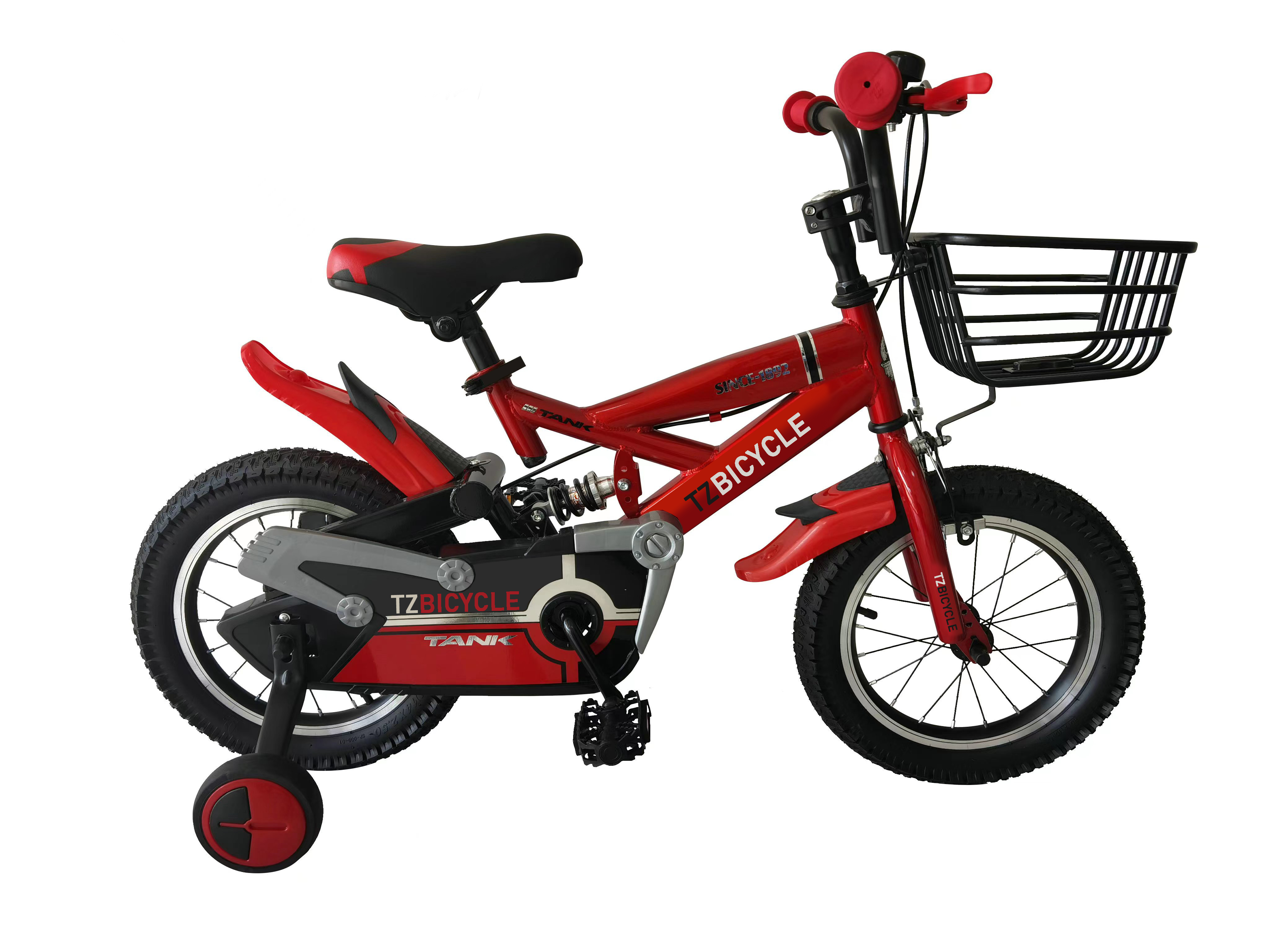 Children bicycle suspension frame alloy rim