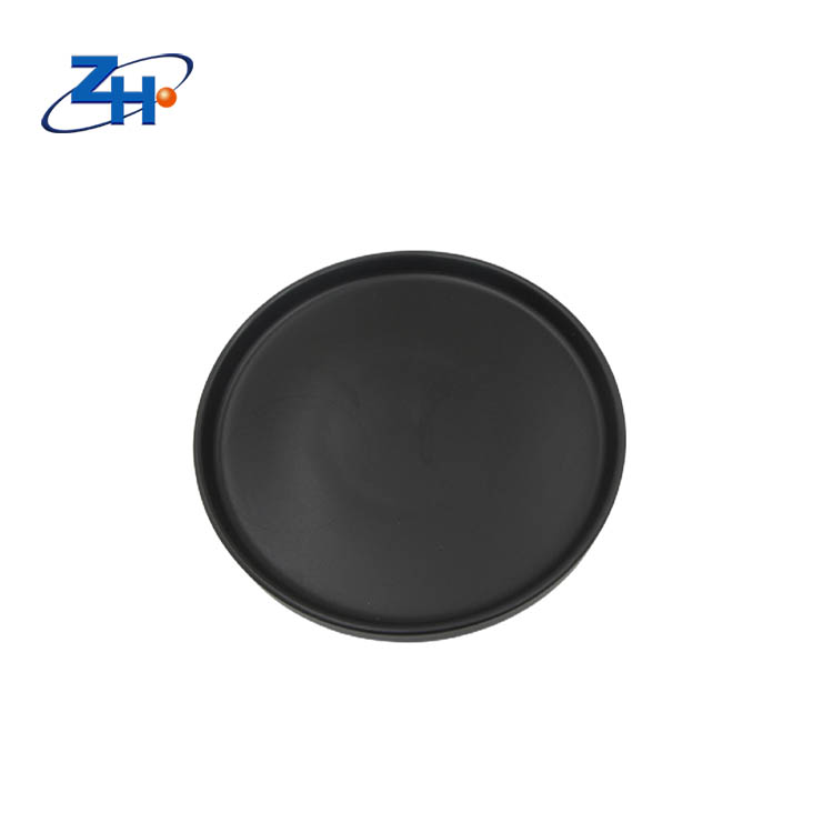10inch Nordic style Matt Cool Black simple Vertical edge plate