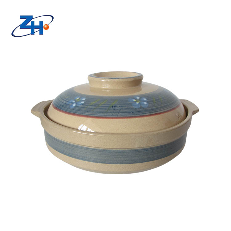 10inch large capacity handmade clay pot casseroles