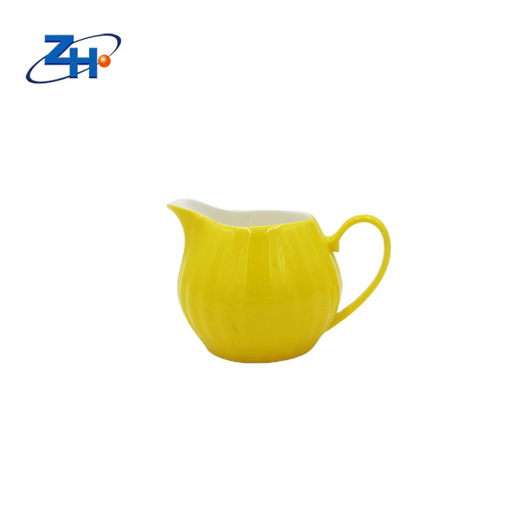 Top grade bone china milk pot, color glazed milk teapot