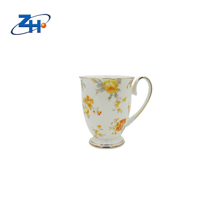 New shape customized bone china coffee mug