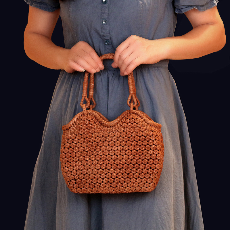 Grape vine woven bag