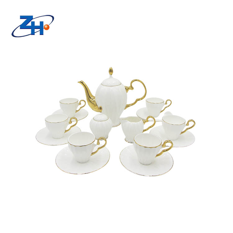 Customized size and shape bone chian teapot, cup, and coffee set