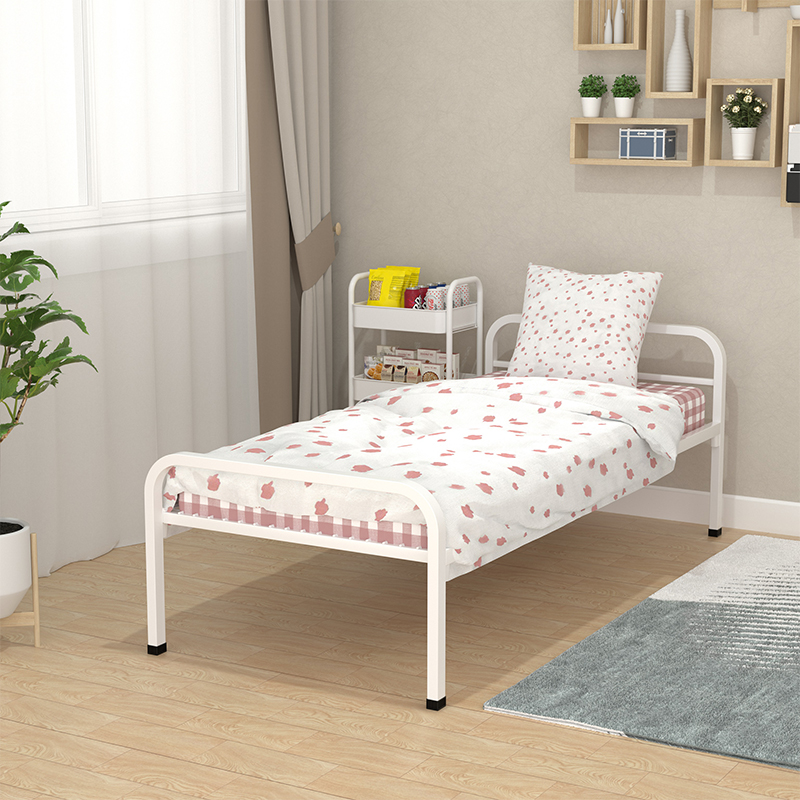 Iron Frame Dormitory Use Single Metal Bed