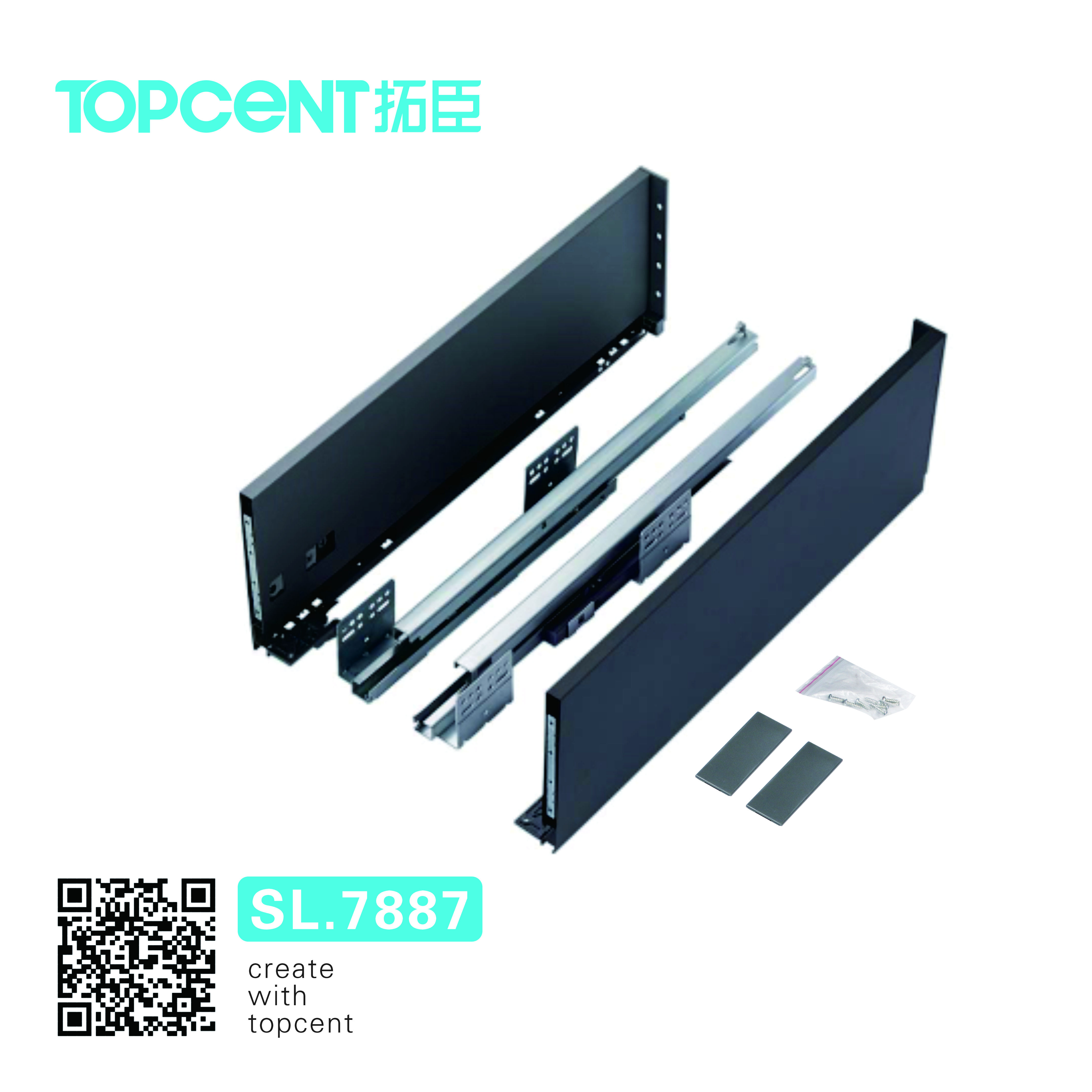 TOPCENT slim tandem box