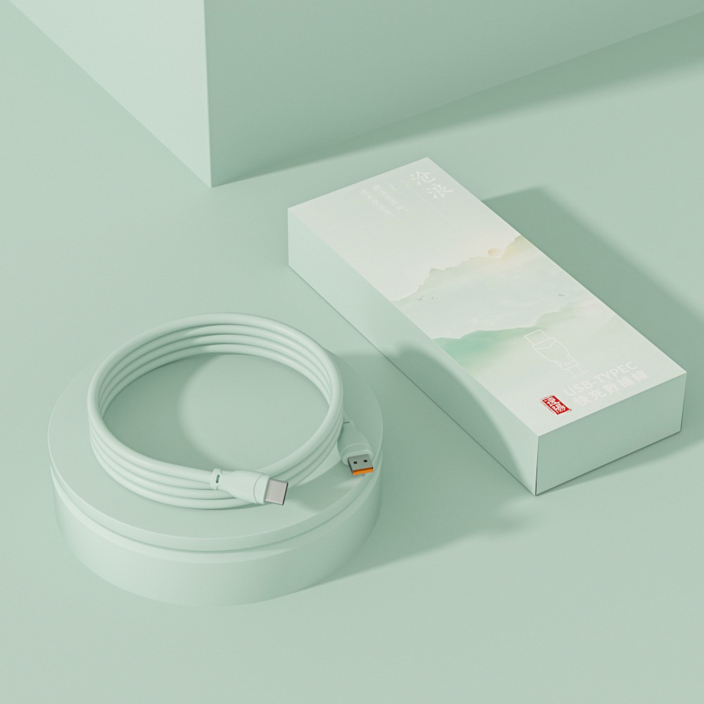 USB TYPE-C Super charging Cable green