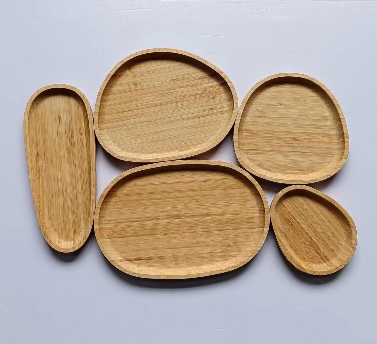 Environmental bamboo tray 5 pieces