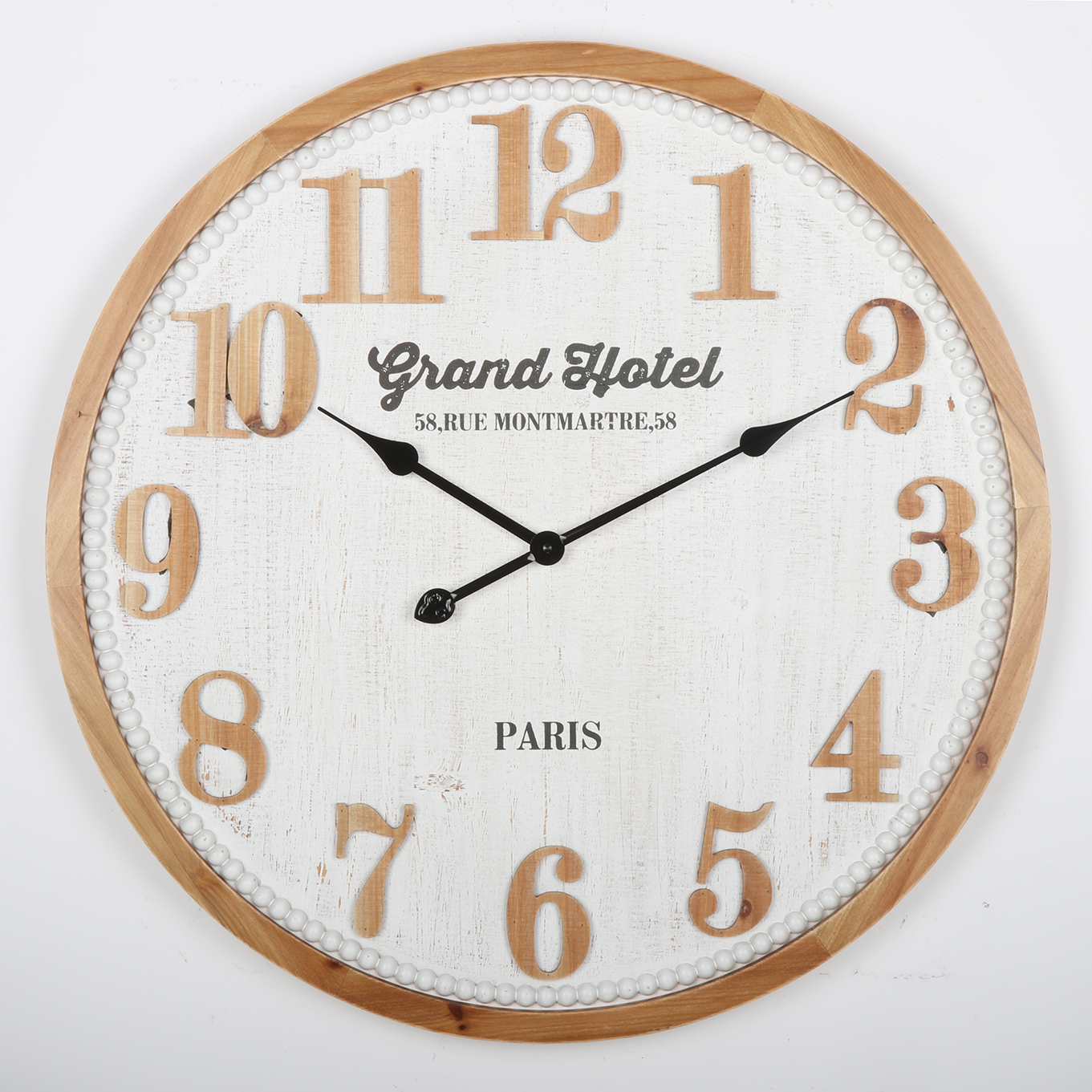 East-Wall Wooden Retro Wall Clock Paris EA131060AS