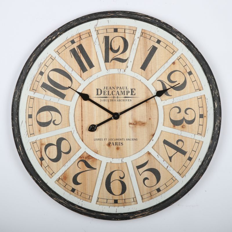 East-Wall Wooden Wall Clock Retro Style Clock EA131130AS