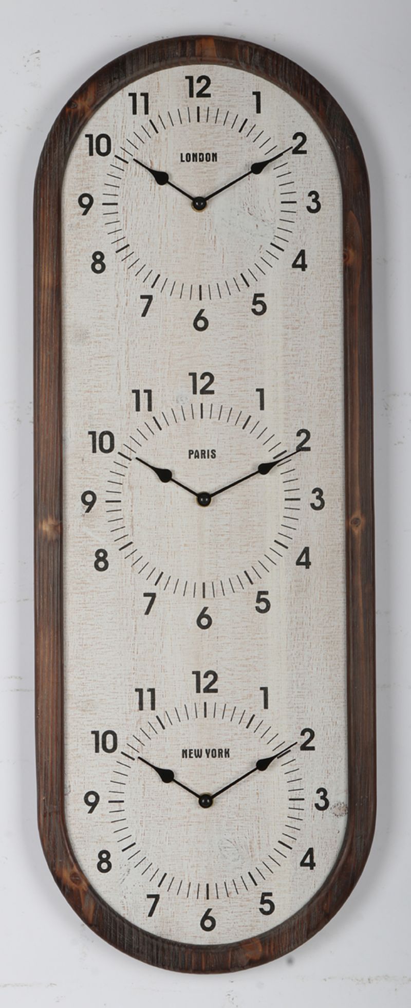 East-Wall Time Zone Wall Clock London Paris NewYork Clock EA131153AS