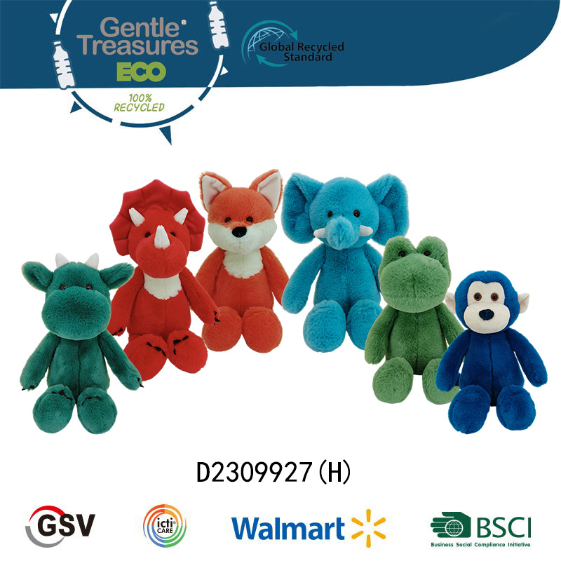 Eco animals Monkey Fox Frog GTST PLUSH TOY（D2309927(H)）