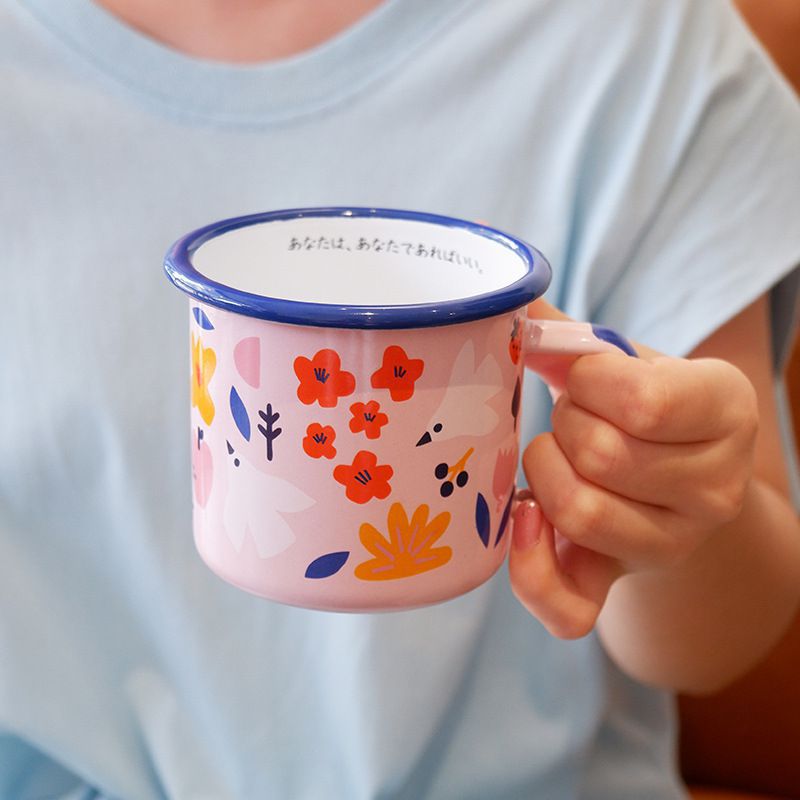 Gift Use Christmas 11 oz 12 oz sublimation blank White enamel cup camping mug coffee milk mug cup