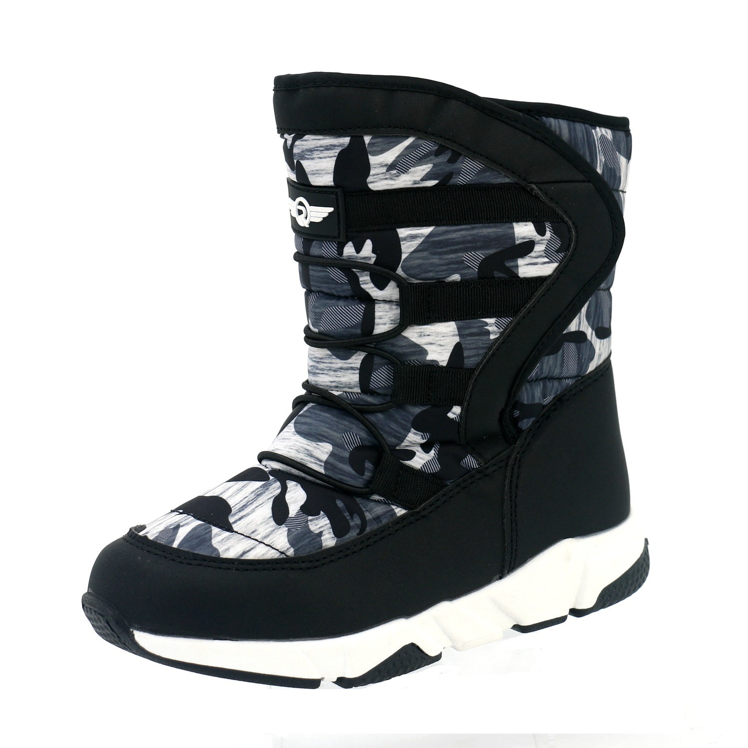Waterproof lightweight synthetic great traction flexible rubber sole Snow Boots for Women