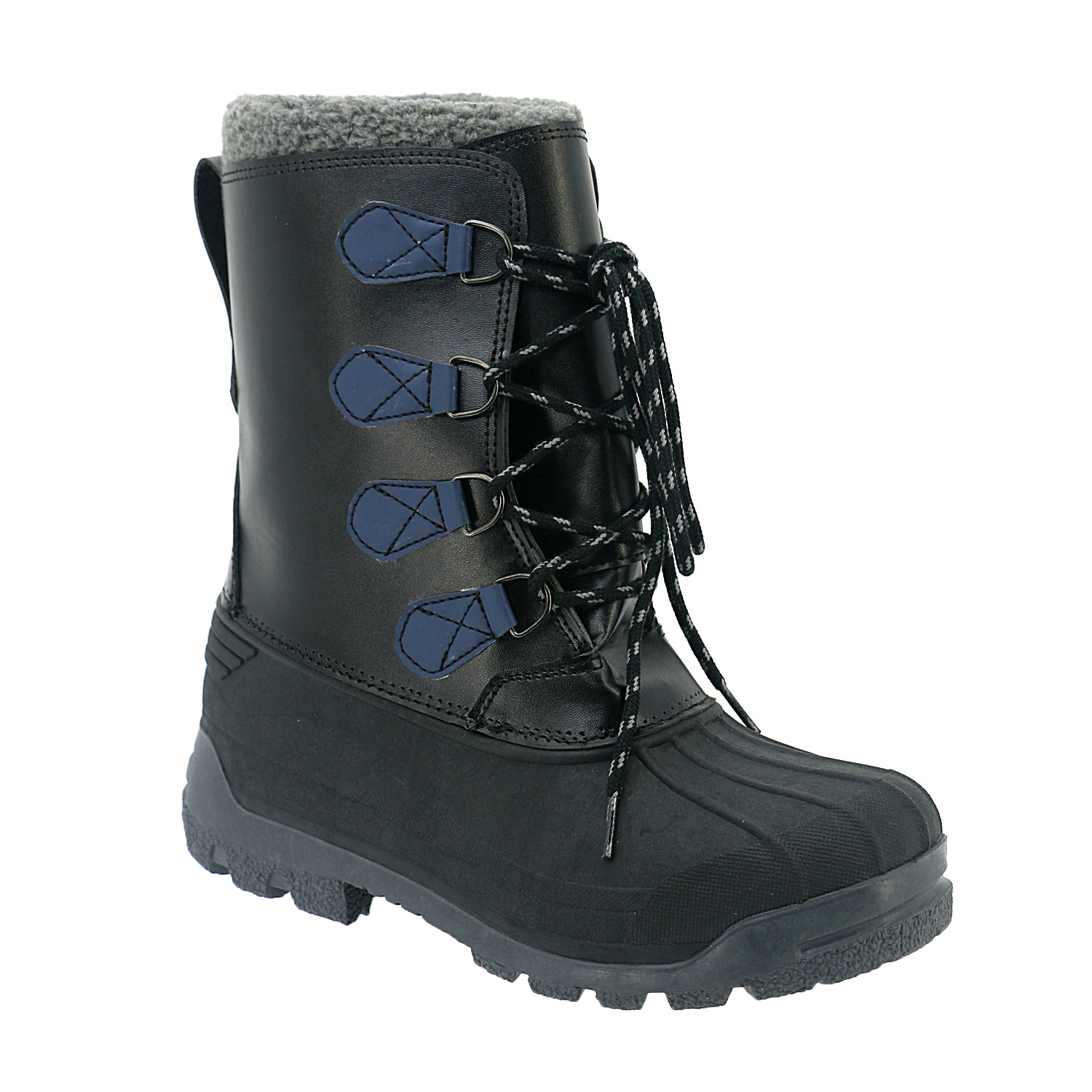 Men's Muck Lace Up PU Leather Mid Calf Winter Snow Casual Duck Boots