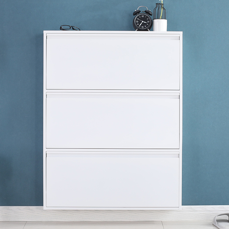 Three drawer shoe cabinet