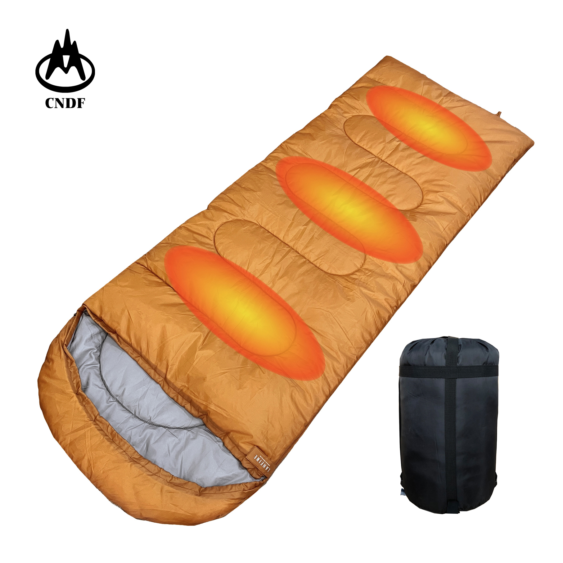 Adult Envelope Sleeping Bag with Three Part Graphene Heating System Double Sleeping Bag Cold Weather