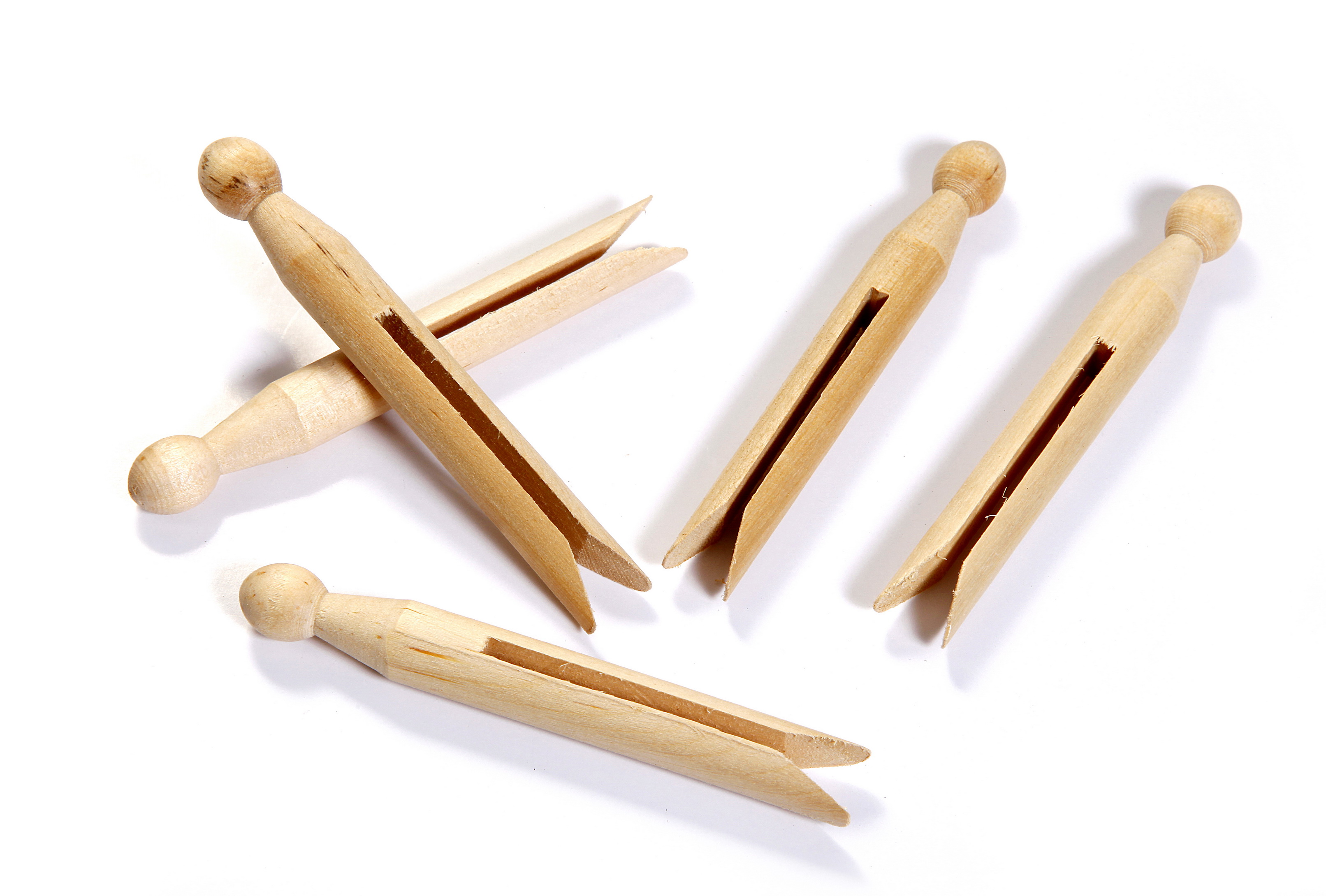Wooden pegs