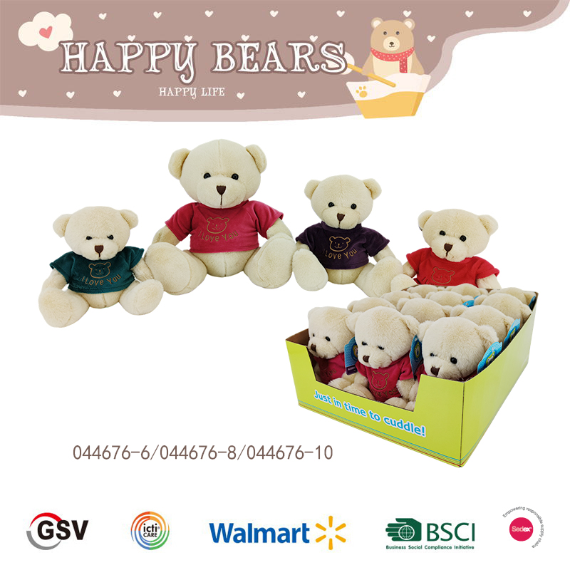 Bear Gtst Plush Toy（044676-6 8 10）
