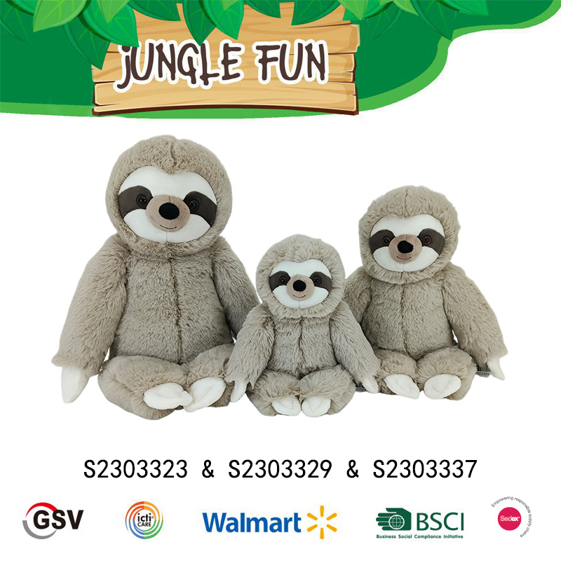 WILD ANIMALS Sloth GTST PLUSH TOY（S2303323 S2303329 S2303337）