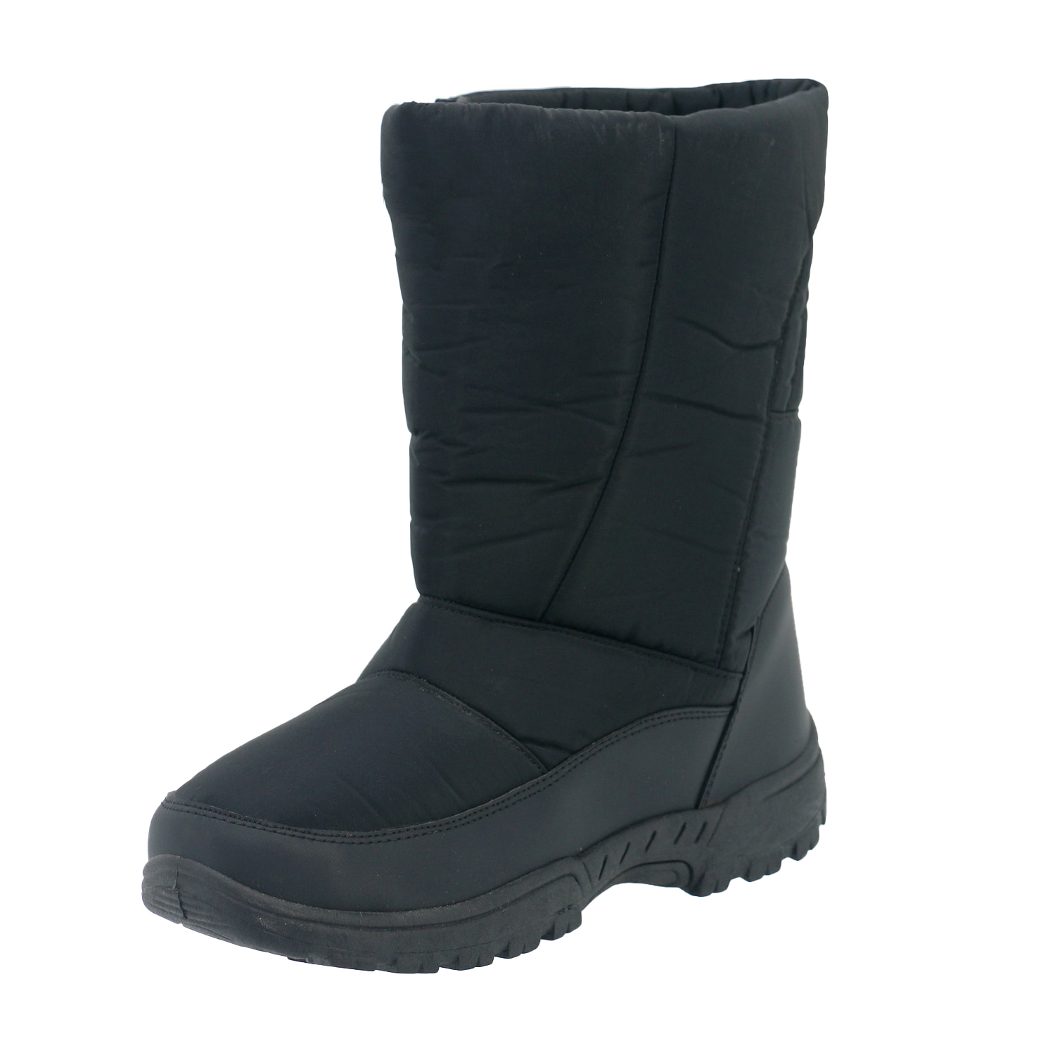 Men's Snow Boots Nylon Upper Berber Fleece Warm Lined Cold Weather Winter Boots