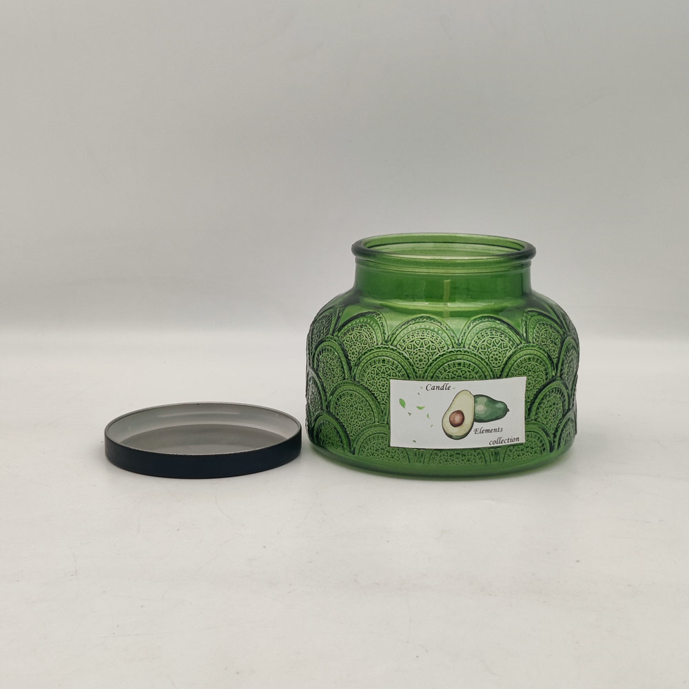 Scented glass jar candle