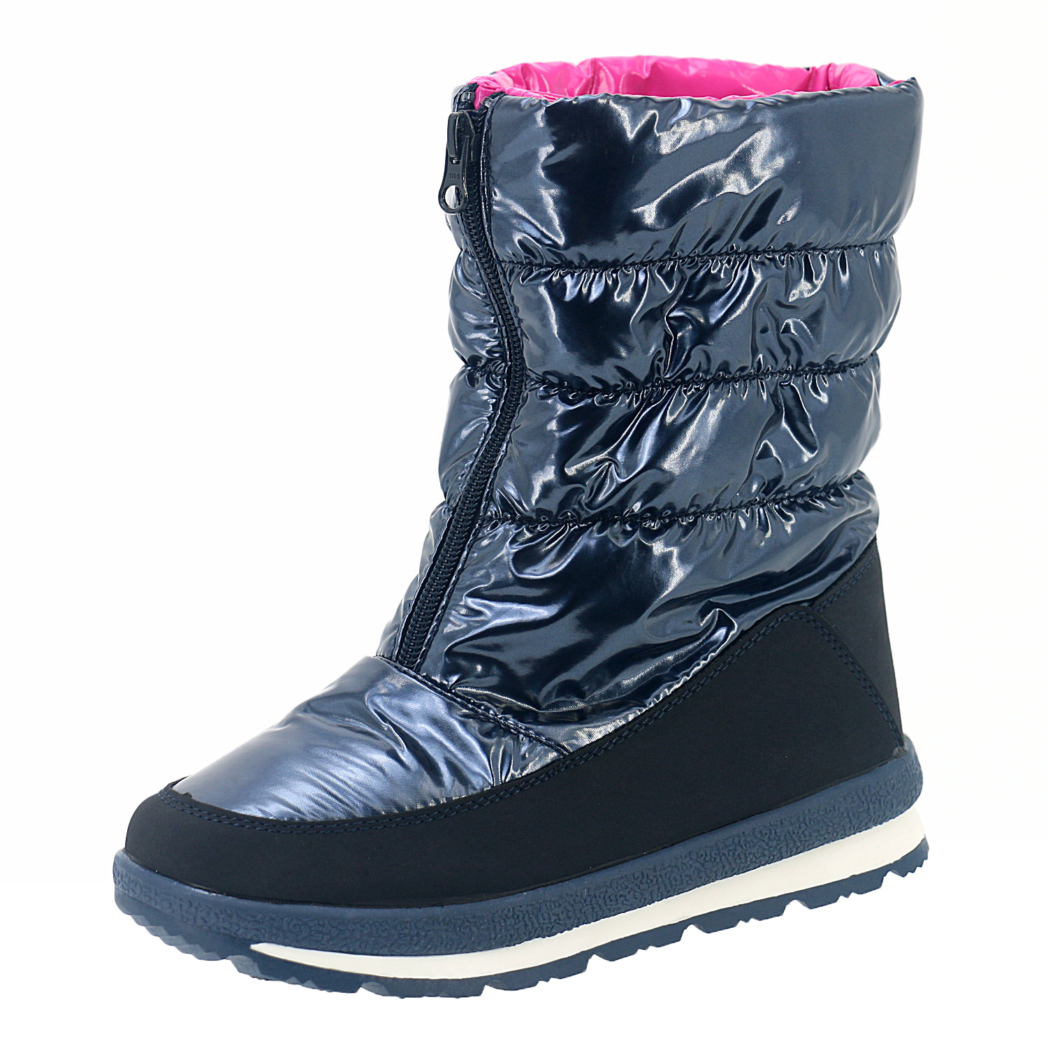 Durable TPR Outsole Girls Puffy Winter Snow Boots for Women