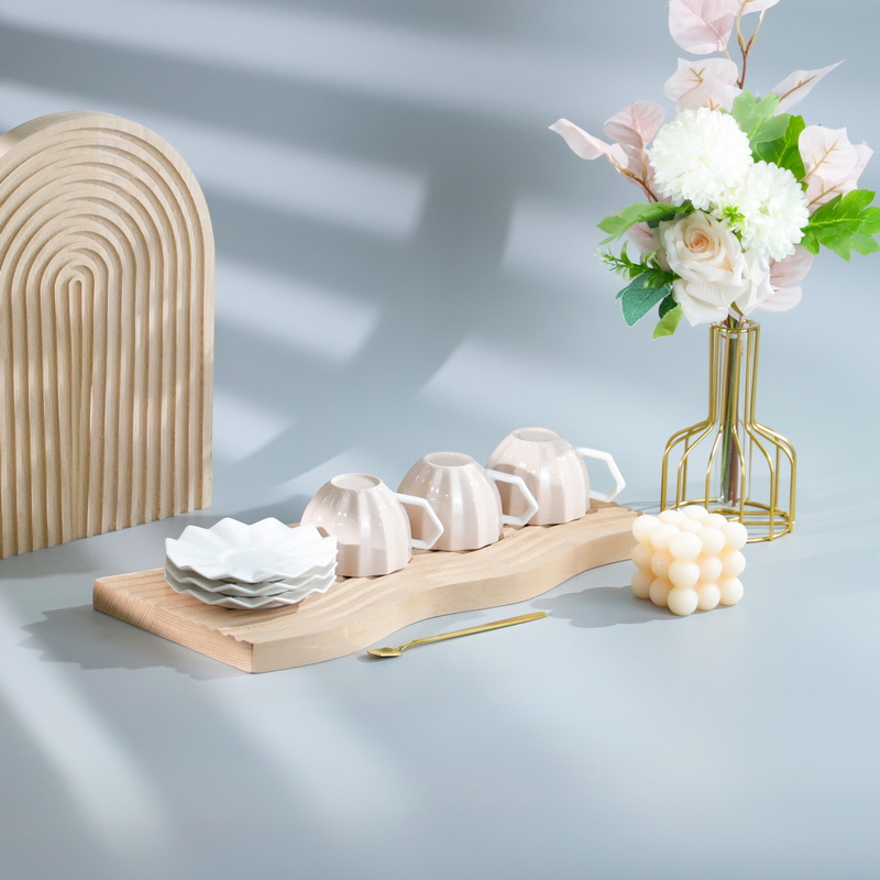 Origami cups and saucers