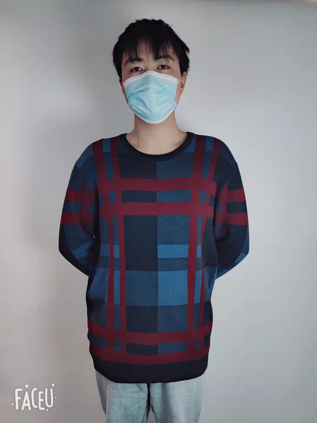 Men's Round neck Jacquard pullover