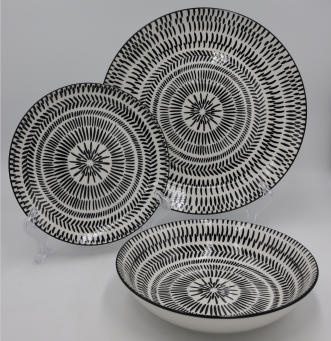 Pad printing porcelain Dinner set