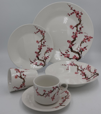 Decal printing porcelain Dinner set