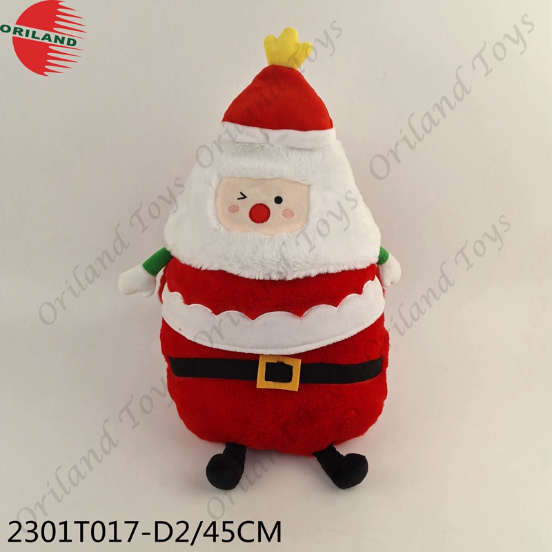 Christmas Santa novelty plush doll with hats combination
