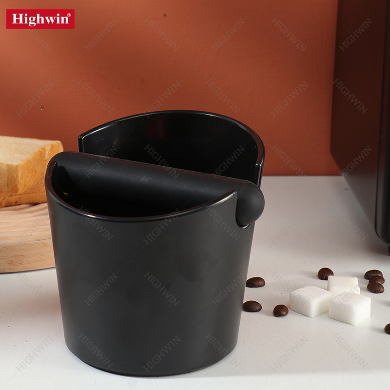 Coffee Knock Box, Espresso Dump Bin With Removable Knock Bar and Non-Slip Base