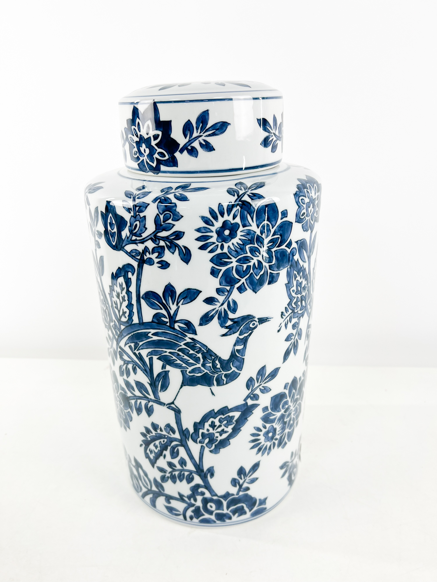 8" Porcelain Jarblue
