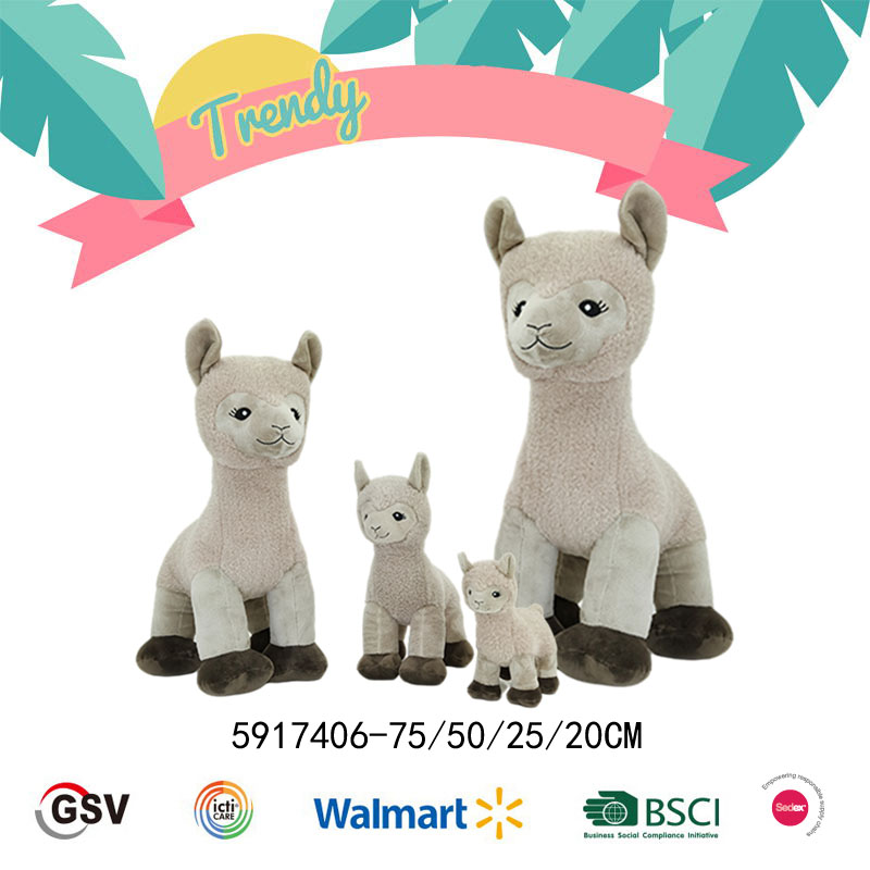 Trendy animals Alpaca GTST PLUSH TOY（5917406-75 50 25 20CM）