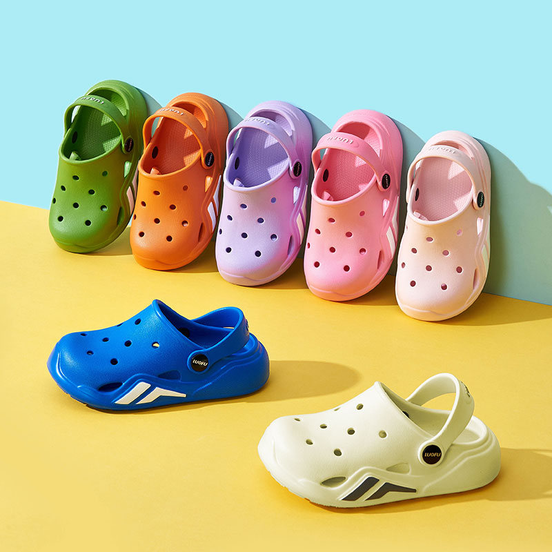 LUOFU EVA clogs kids sport sandal integrated forming garden shoes