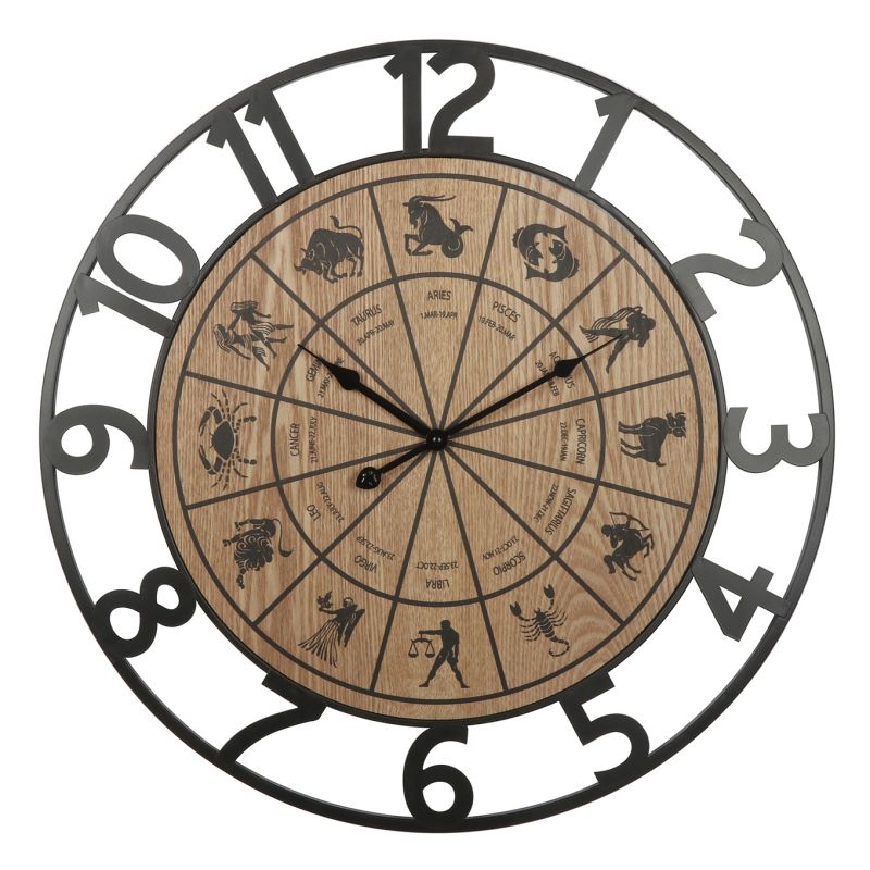 Metal Industrial Wall clock with constellation for home decoration