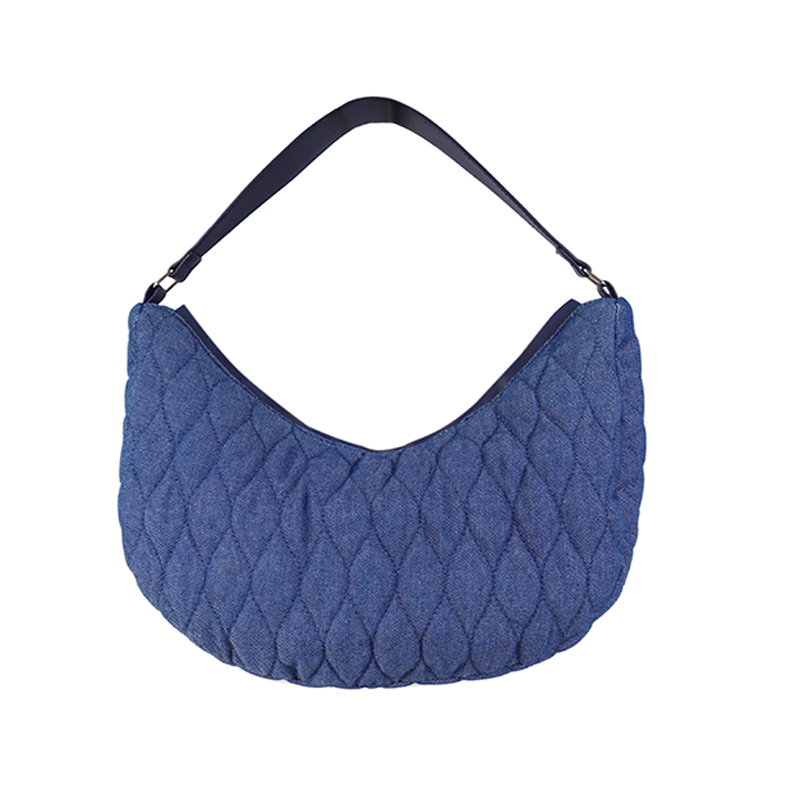 Denim retro quilting hobo bag, shoulder bag crossbody