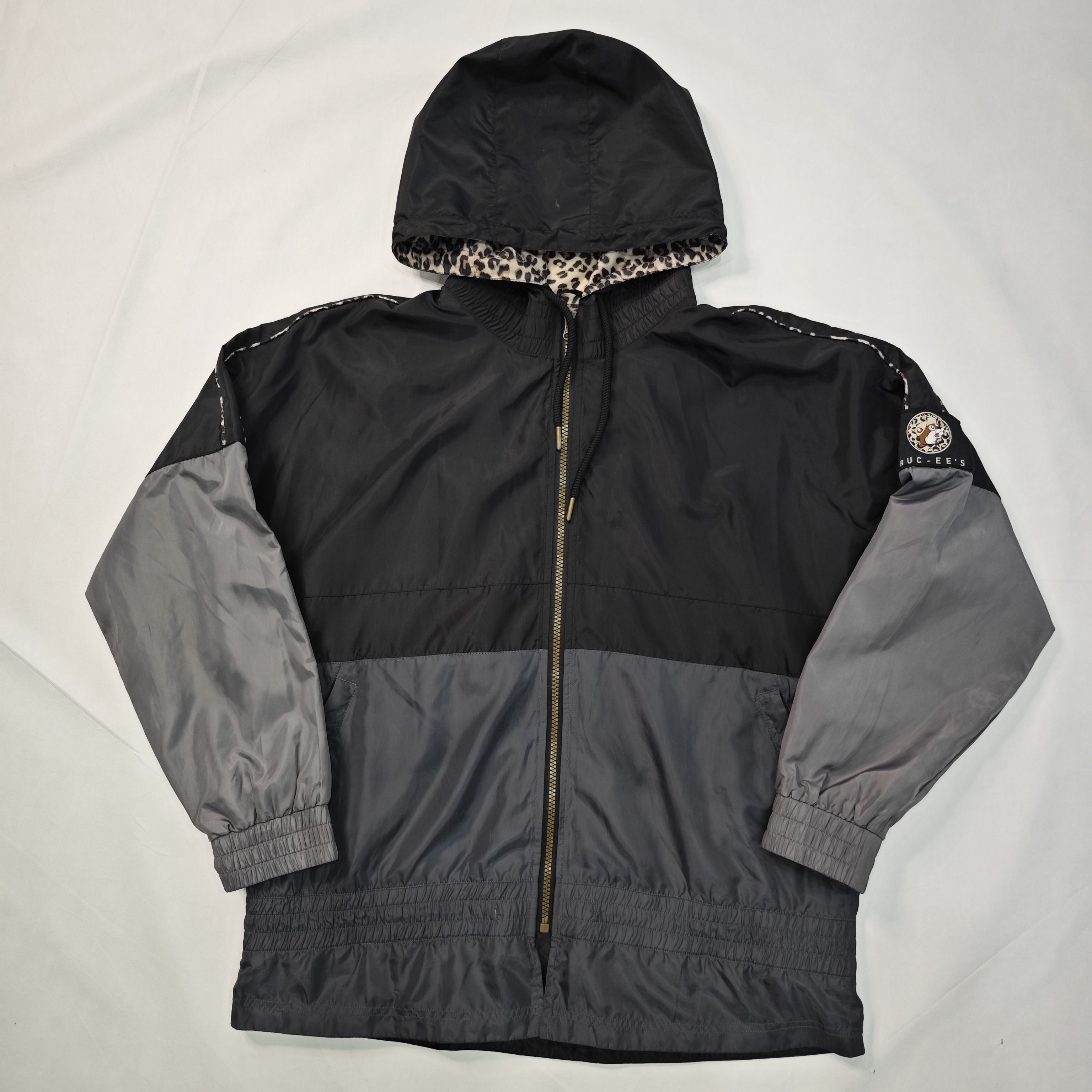 Womens Hooded Color Matching Coat