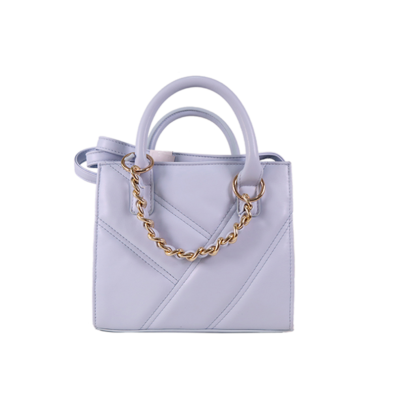New baby blue MINI quilting bag with hanging chain