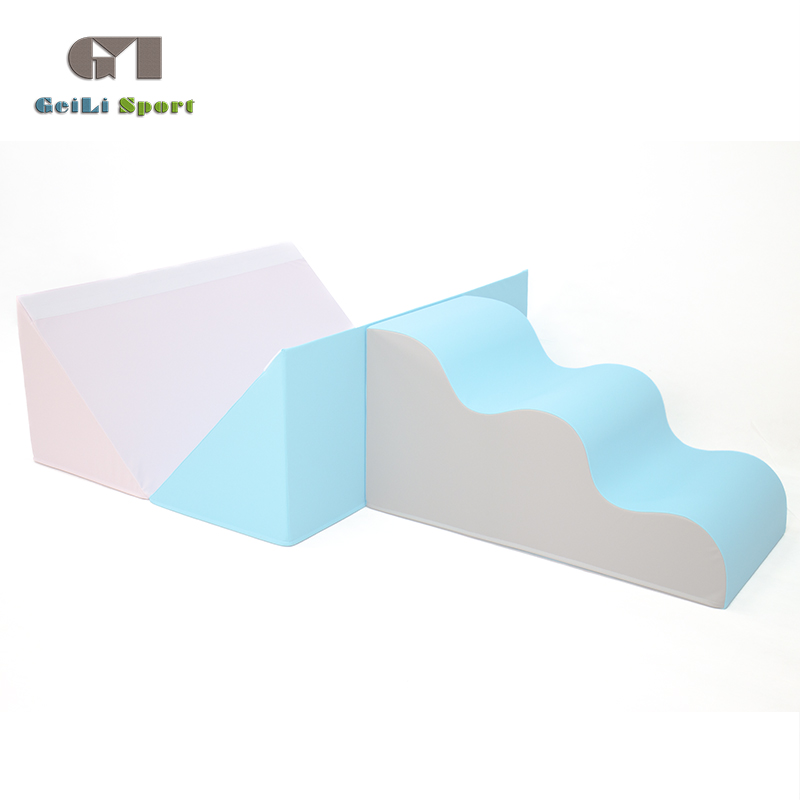 Kids soft play blocks wave mat