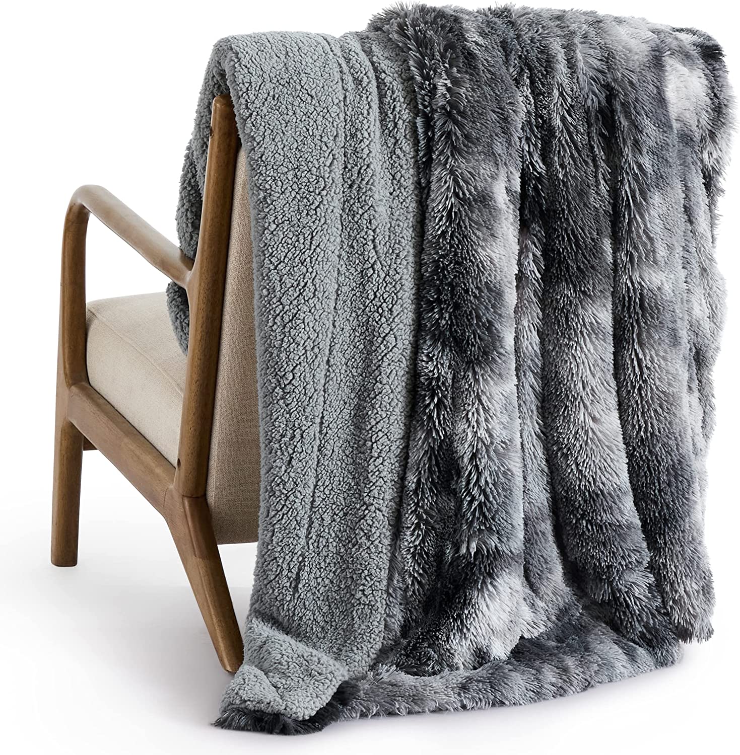 2023 New design Four seasons soft comfortable double-sided dyeing process pure cotton Sherpa blanket