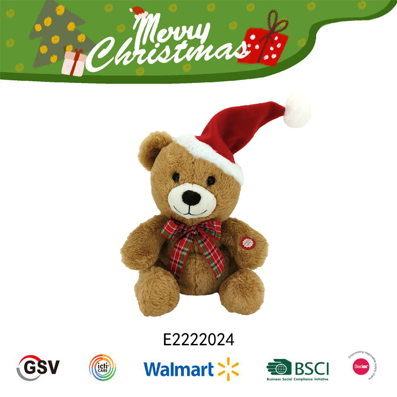 Christmas animals Musical bear GTST PLUSH TOY（E2222024）