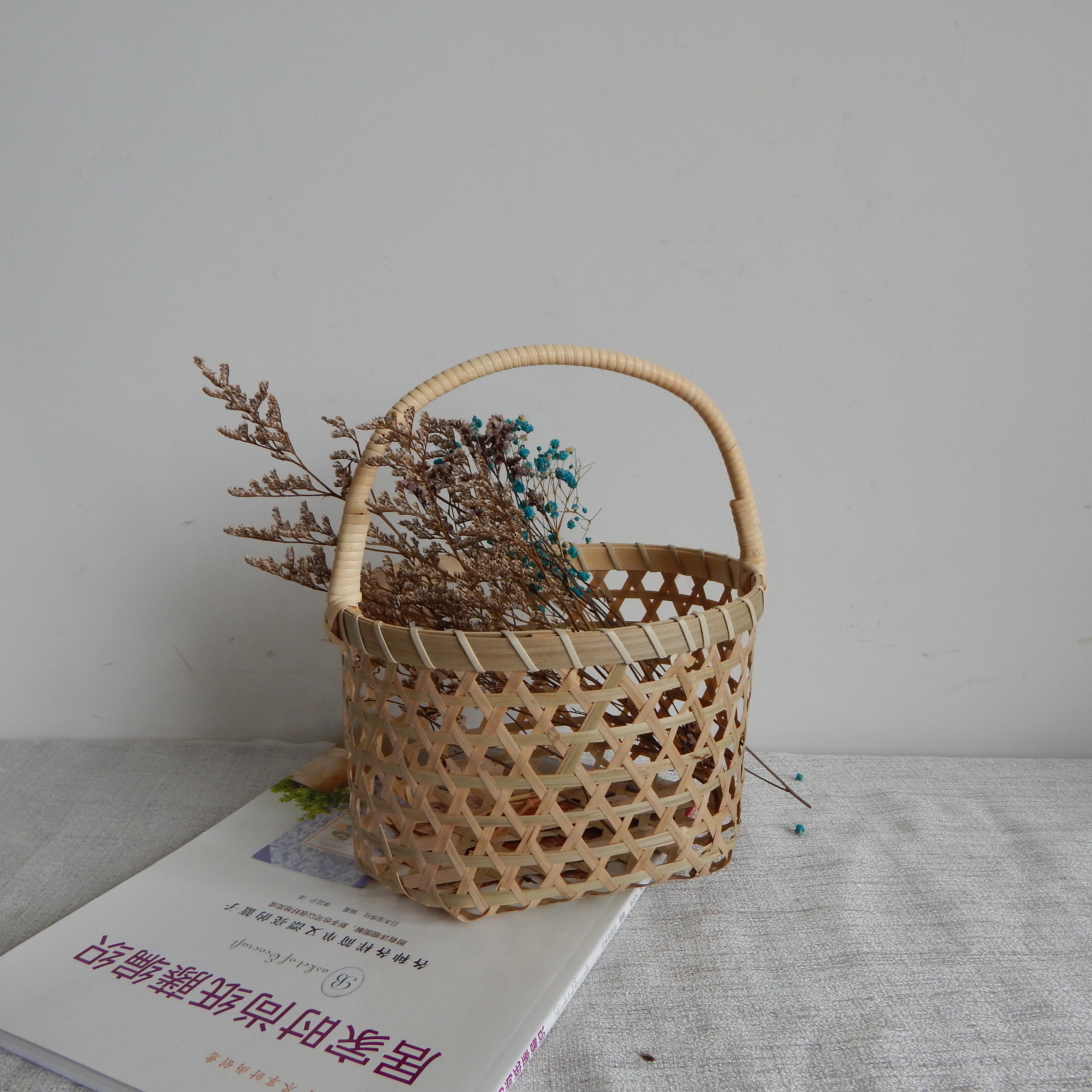 Bamboo storage basket