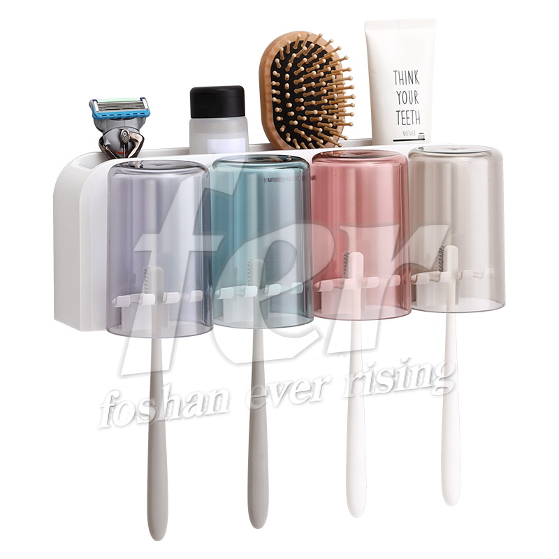 Toothbrush holder W/4 mouthwash cup