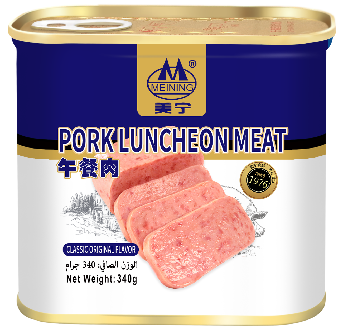 340g Meining Pork luncheon meat