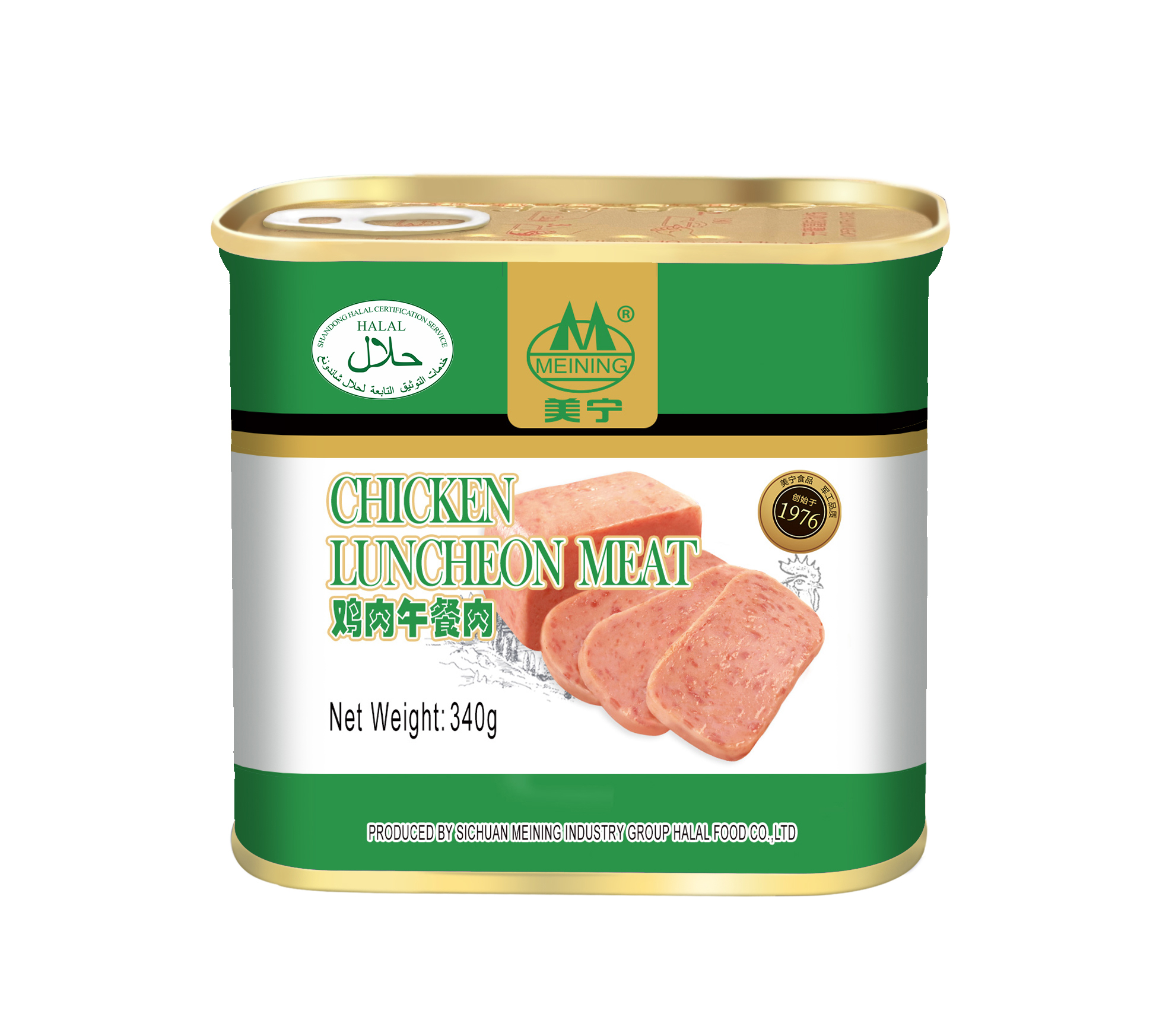 340g Meining chicken luncheon meat