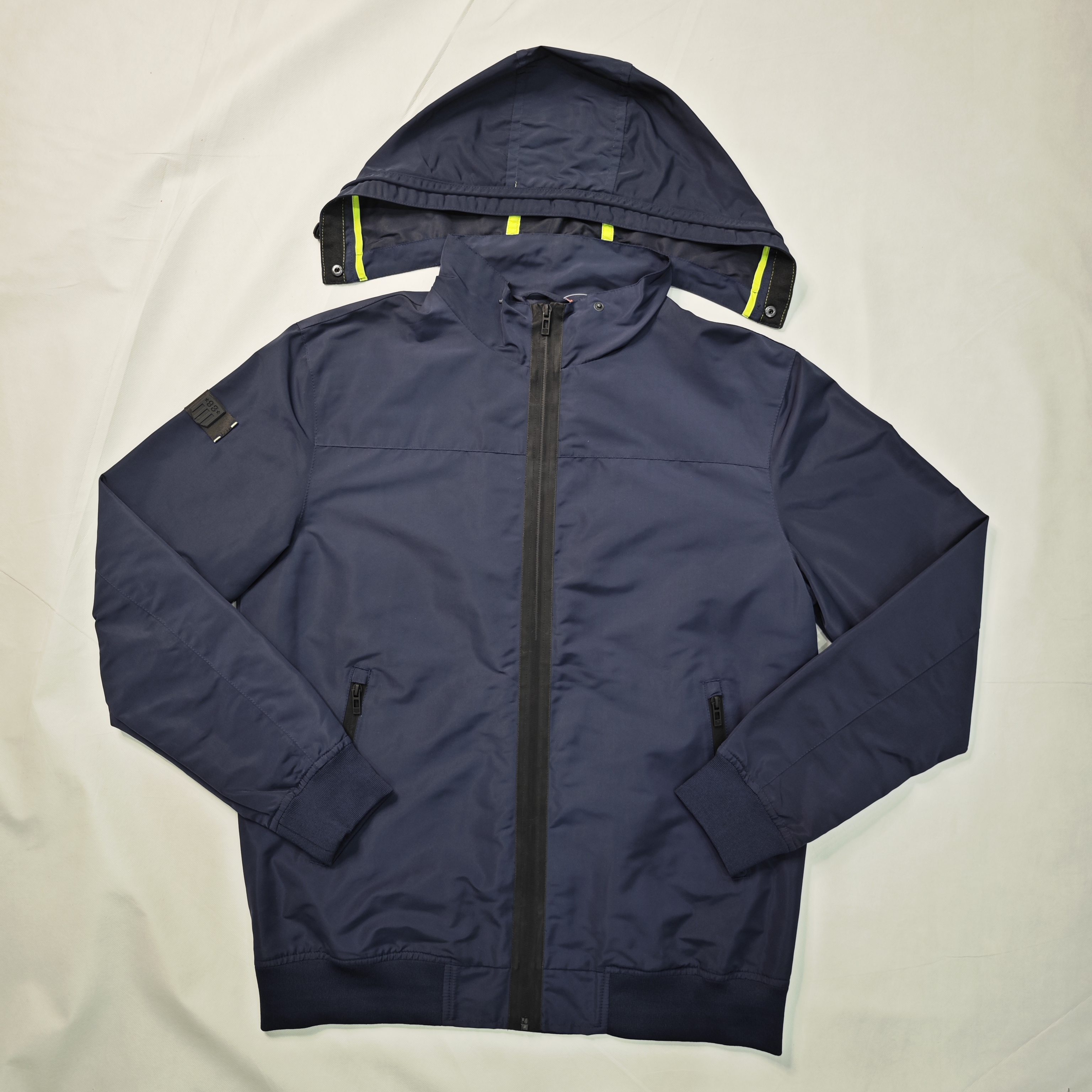 Men's Navy Jacket Outdoor Lightweight Hooded Jacket