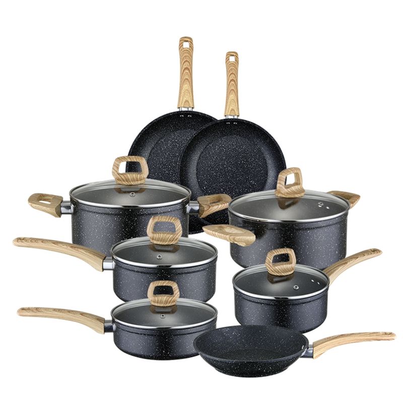 Aluminum nonstick cookware set